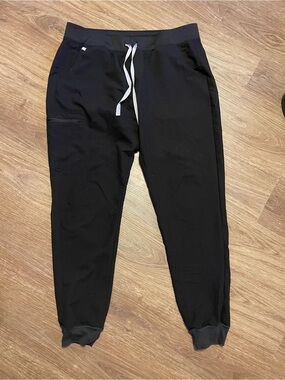 Figs Zamora Black Jogger Scrub Pants